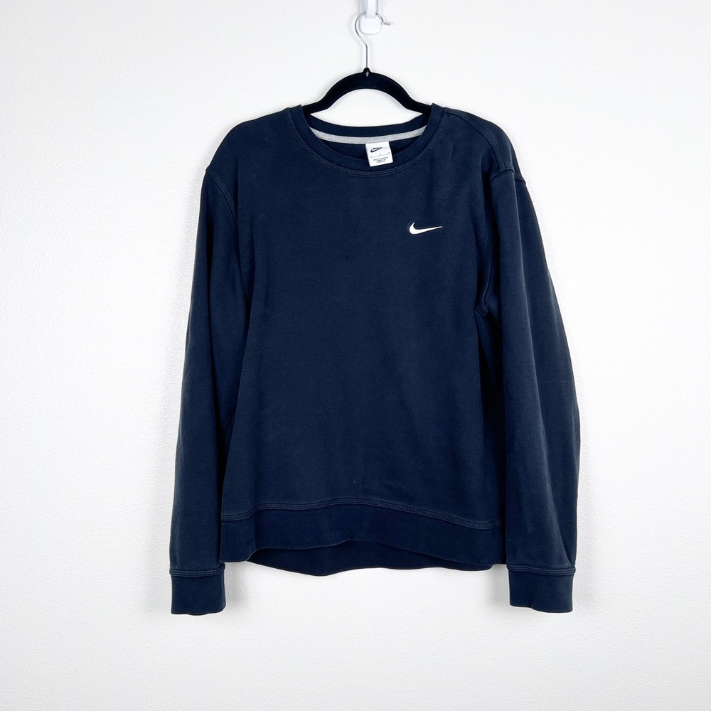 Nike Mens Long Sleeve Cotton Crew Neck Sweatshirt Black XL
